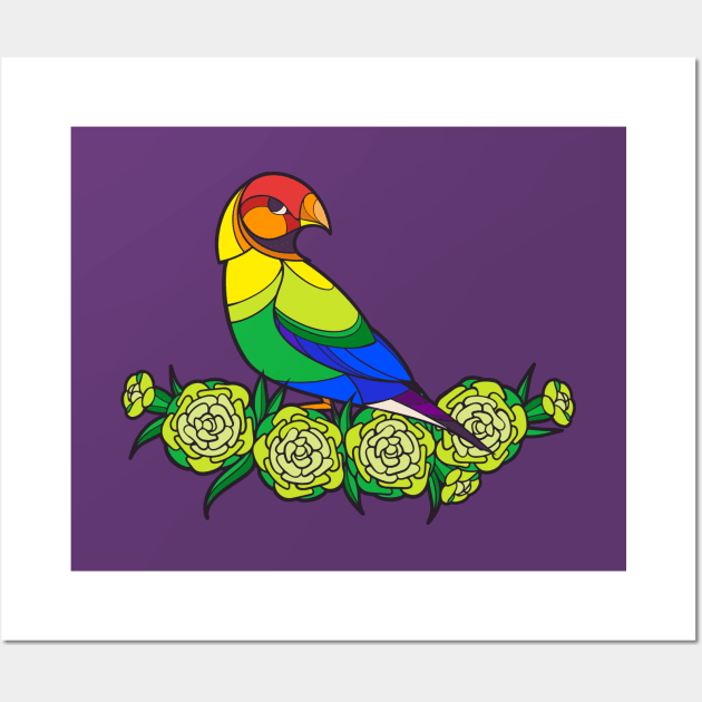 Pride Birds - LGBT Wall Art by wanderingkotka